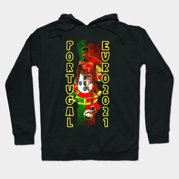 portugal euro 2021 Hoodie by artistcill